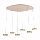 Freelight Hanglamp Alieno 6 lichts ovaal L 120 cm comfortlift beige Freelight Hanglamp Alieno 6 lichts ovaal L 120 cm comfortlift beige