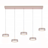 Freelight Hanglamp Alieno 5 lichts L 120 cm comfortlift beige