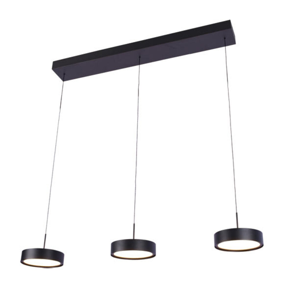 Freelight Hanglamp Alieno 3 lichts L 90 cm comfortlift zwart Freelight Hanglamp Alieno 3 lichts L 90 cm comfortlift zwart