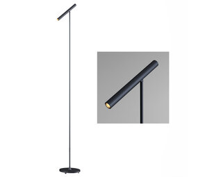 Artdelight Vloerlamp Kansas H 140 cm touch dimmer zwart Artdelight Vloerlamp Kansas H 140 cm touch dimmer zwart