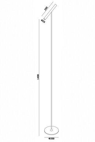 Artdelight Vloerlamp Kansas H 140 cm touch dimmer zwart brons Artdelight Vloerlamp Kansas H 140 cm touch dimmer zwart brons