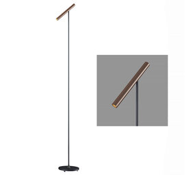 Artdelight Vloerlamp Kansas H 140 cm touch dimmer zwart brons Artdelight Vloerlamp Kansas H 140 cm touch dimmer zwart brons