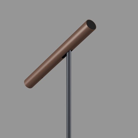 Artdelight Vloerlamp Kansas H 140 cm touch dimmer zwart brons Artdelight Vloerlamp Kansas H 140 cm touch dimmer zwart brons