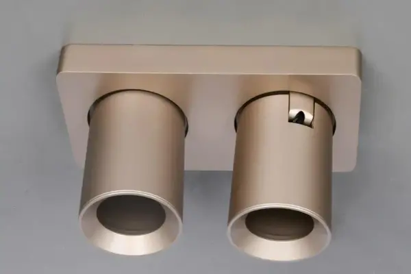 Artdelight Spot Megano 2 lichts balk champagne Artdelight Spot Megano 2 lichts balk champagne