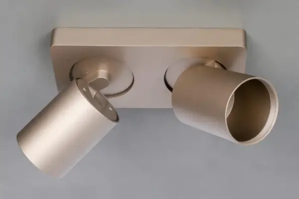 Artdelight Spot Megano 2 lichts balk champagne Artdelight Spot Megano 2 lichts balk champagne