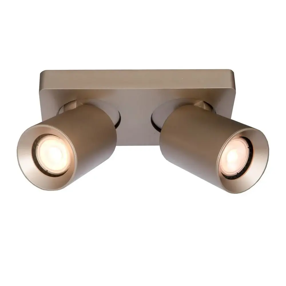 Artdelight Spot Megano 2 lichts balk champagne Artdelight Spot Megano 2 lichts balk champagne