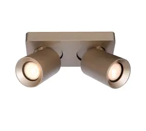 Artdelight Spot Megano 2 lichts balk champagne
