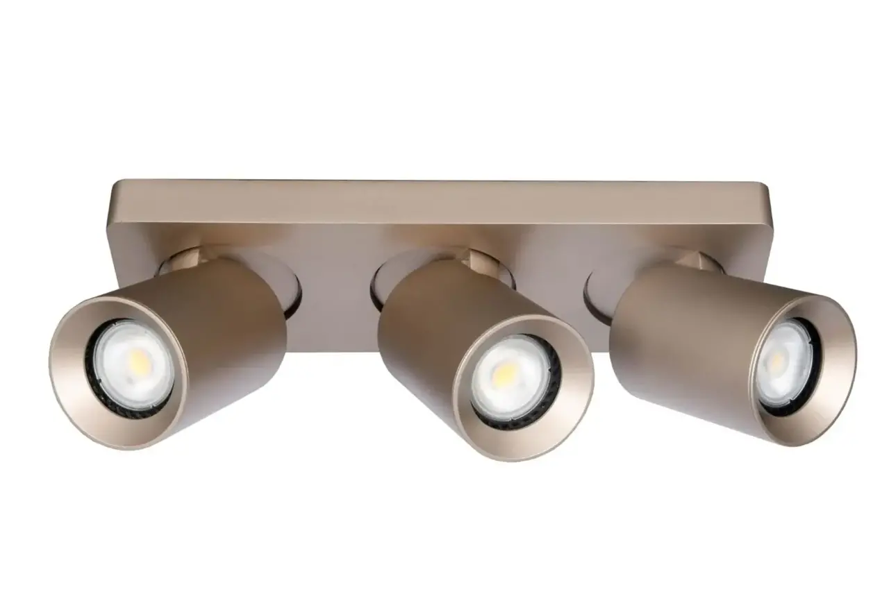 Artdelight Spot Megano 3 lichts balk champagne Artdelight Spot Megano 3 lichts balk champagne