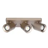 Artdelight Spot Megano 3 lichts balk champagne Artdelight Spot Megano 3 lichts balk champagne