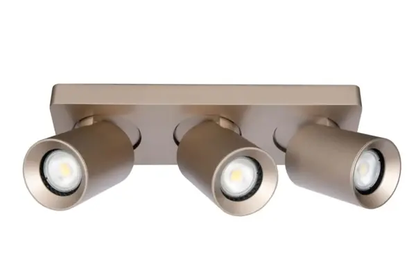 Artdelight Spot Megano 3 lichts balk champagne Artdelight Spot Megano 3 lichts balk champagne
