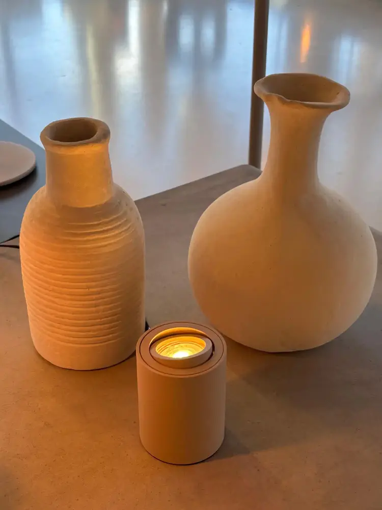 Ylumen Tafellamp Fury rond Ø 8 cm beige Ylumen Tafellamp Fury rond Ø 8 cm beige