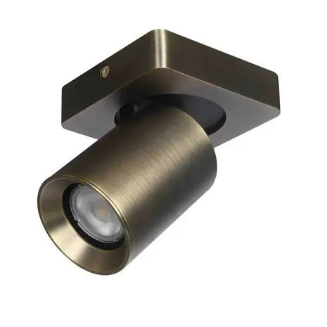 Artdelight Spot Megano 1 lichts antiek brons Artdelight Spot Megano 1 lichts antiek brons
