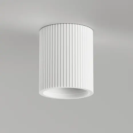 Artdelight Plafondlamp Toulouse ribbel Ø 11 cm gips wit Artdelight Plafondlamp Toulouse ribbel Ø 11 cm gips wit
