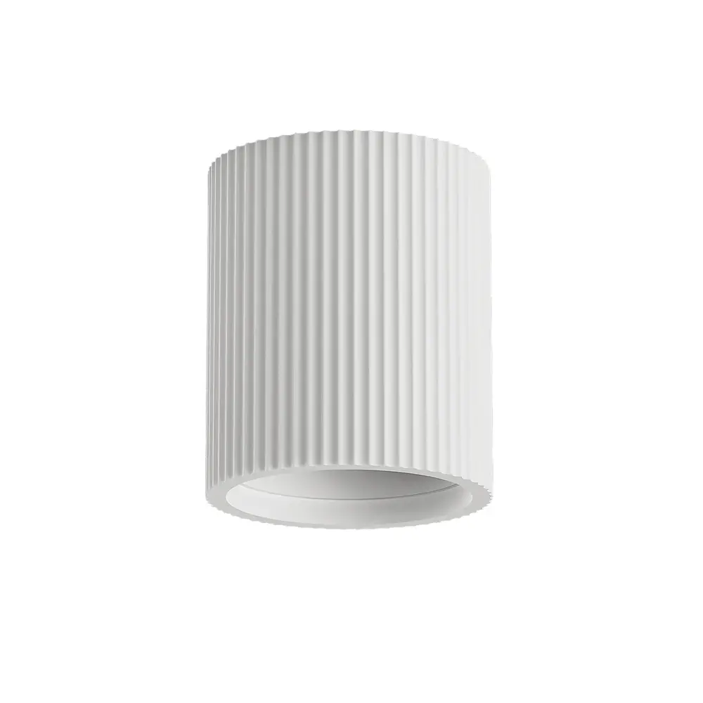 Artdelight Plafondlamp Toulouse ribbel Ø 11 cm gips wit Artdelight Plafondlamp Toulouse ribbel Ø 11 cm gips wit