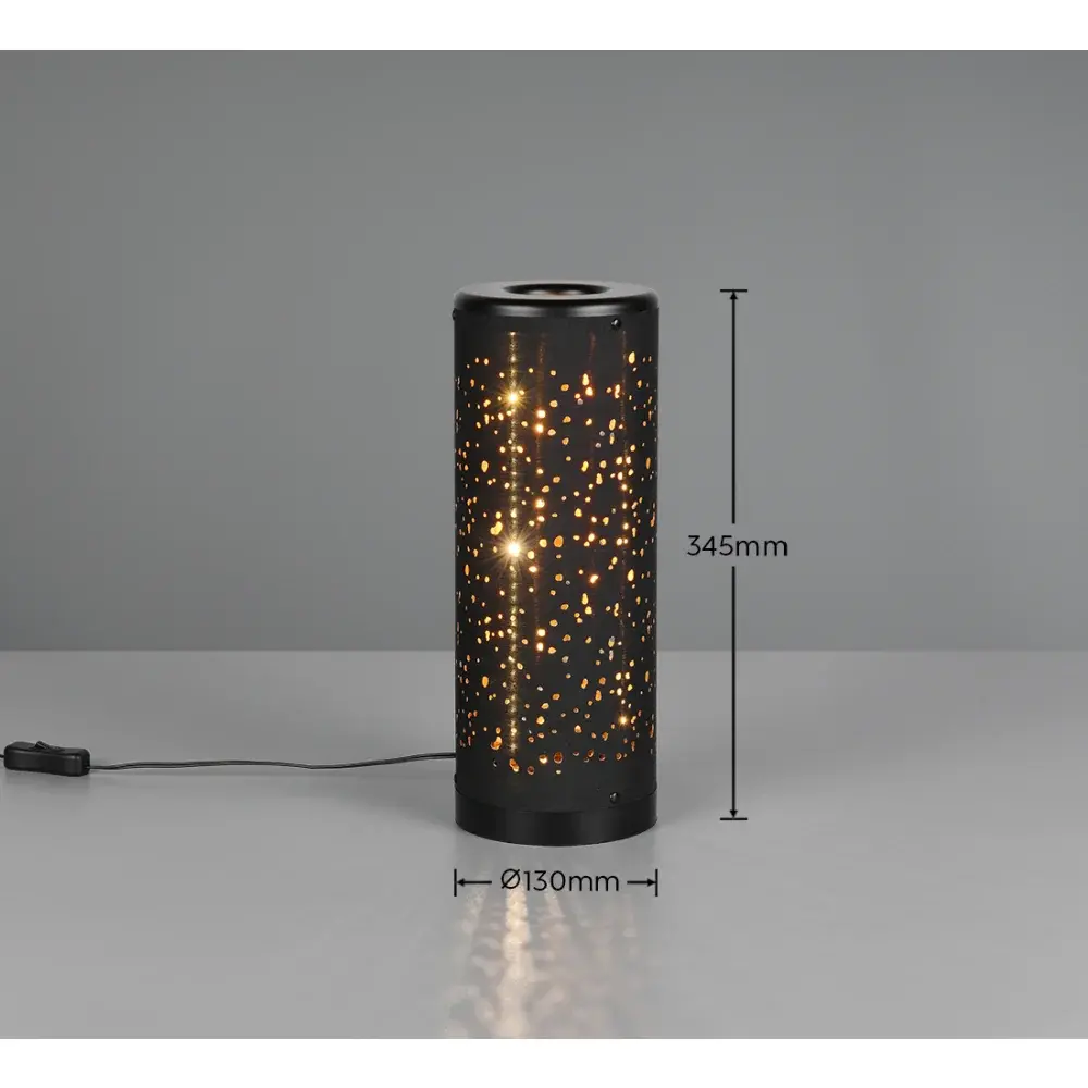 Trio Leuchten Tafellamp Taco H 34 cm zwart Trio Leuchten Tafellamp Taco H 34 cm zwart