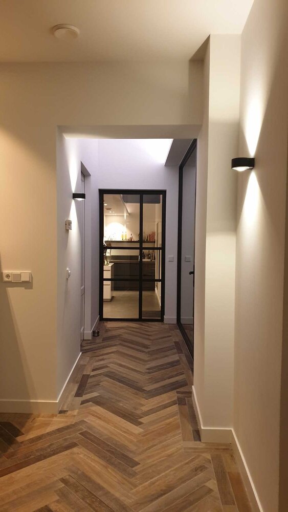 Artdelight Wandlamp Hudson Ø 11 cm zwart