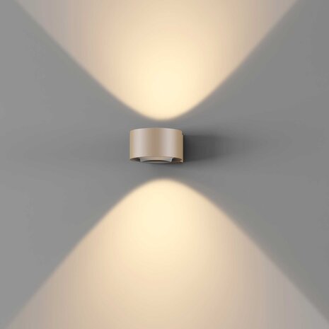 Artdelight Wandlamp Hudson Ø 11 cm champagne Artdelight Wandlamp Hudson Ø 11 cm champagne