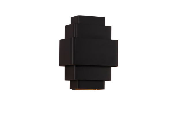 Artdelight Wandlamp Layers B 20 cm zwart goud Artdelight Wandlamp Layers B 20 cm zwart goud