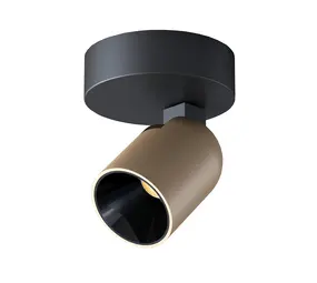 Artdelight Spot Houston 1 lichts zwart champagne Artdelight Spot Houston 1 lichts zwart champagne