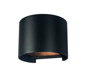 Artdelight Wandlamp Gyro B 13 cm zwart Artdelight Wandlamp Gyro B 13 cm zwart