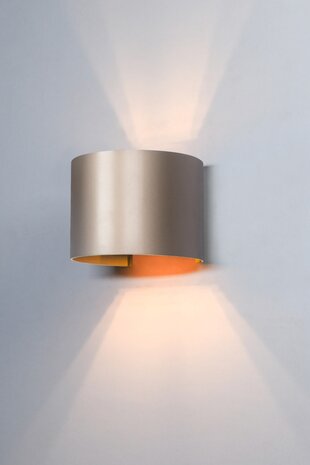 Artdelight Wandlamp Gyro B 13 cm champagne Artdelight Wandlamp Gyro B 13 cm champagne
