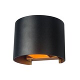 Artdelight Wandlamp Gyro B 13 cm zwart goud Artdelight Wandlamp Gyro B 13 cm zwart goud