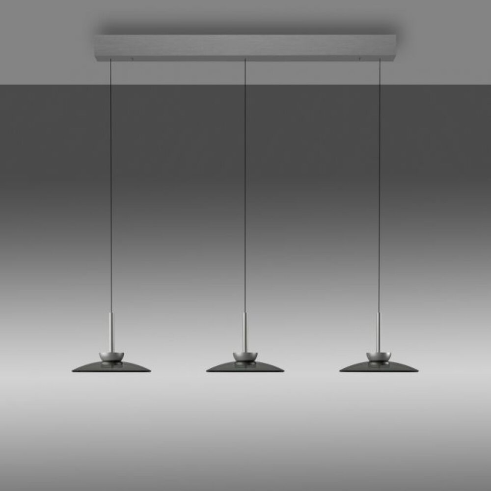 Neuhaus PURE Hanglamp Moon 3 lichts L 140 cm comfortlift donker grijs Neuhaus PURE Hanglamp Moon 3 lichts L 140 cm comfortlift donker grijs