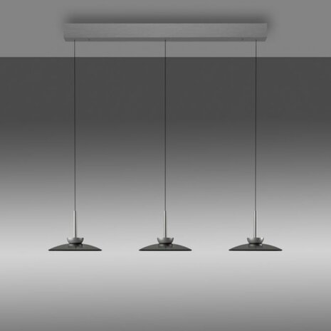 Neuhaus PURE Hanglamp Moon 3 lichts L 140 cm comfortlift donker grijs Neuhaus PURE Hanglamp Moon 3 lichts L 140 cm comfortlift donker grijs
