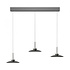 Hanglamp Moon 3 lichts L 140 cm comfortlift donker grijs