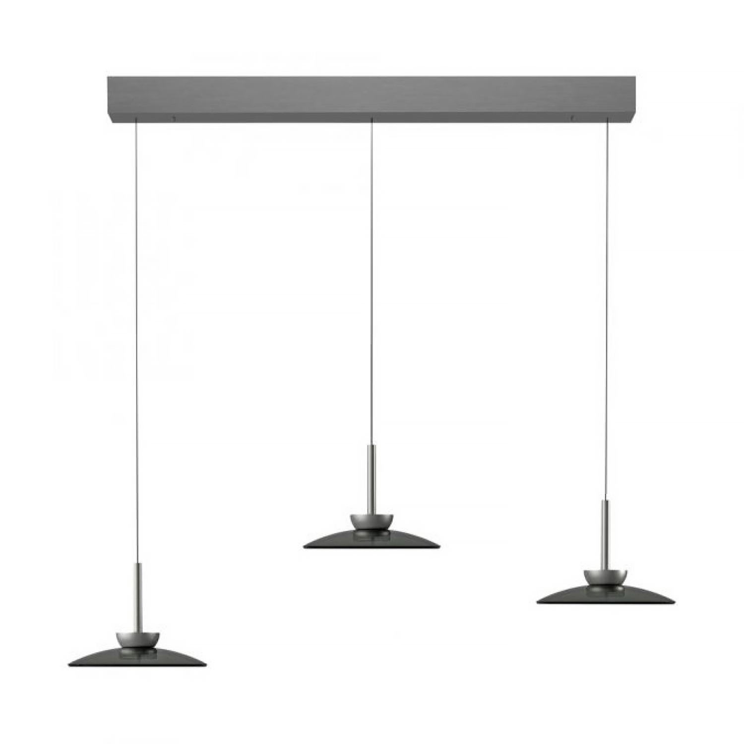 Neuhaus PURE Hanglamp Moon 3 lichts L 140 cm comfortlift donker grijs