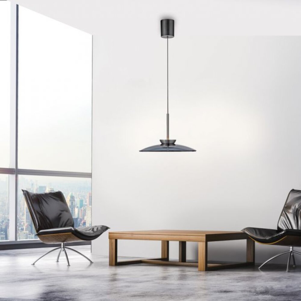 Neuhaus PURE Hanglamp E-Moon e-Lift Ø 50 cm donker grijs Neuhaus PURE Hanglamp E-Moon e-Lift Ø 50 cm donker grijs