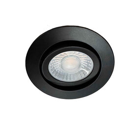 Ylumen Inbouwspot Ronin Ø 8,2 cm IP44 zwart