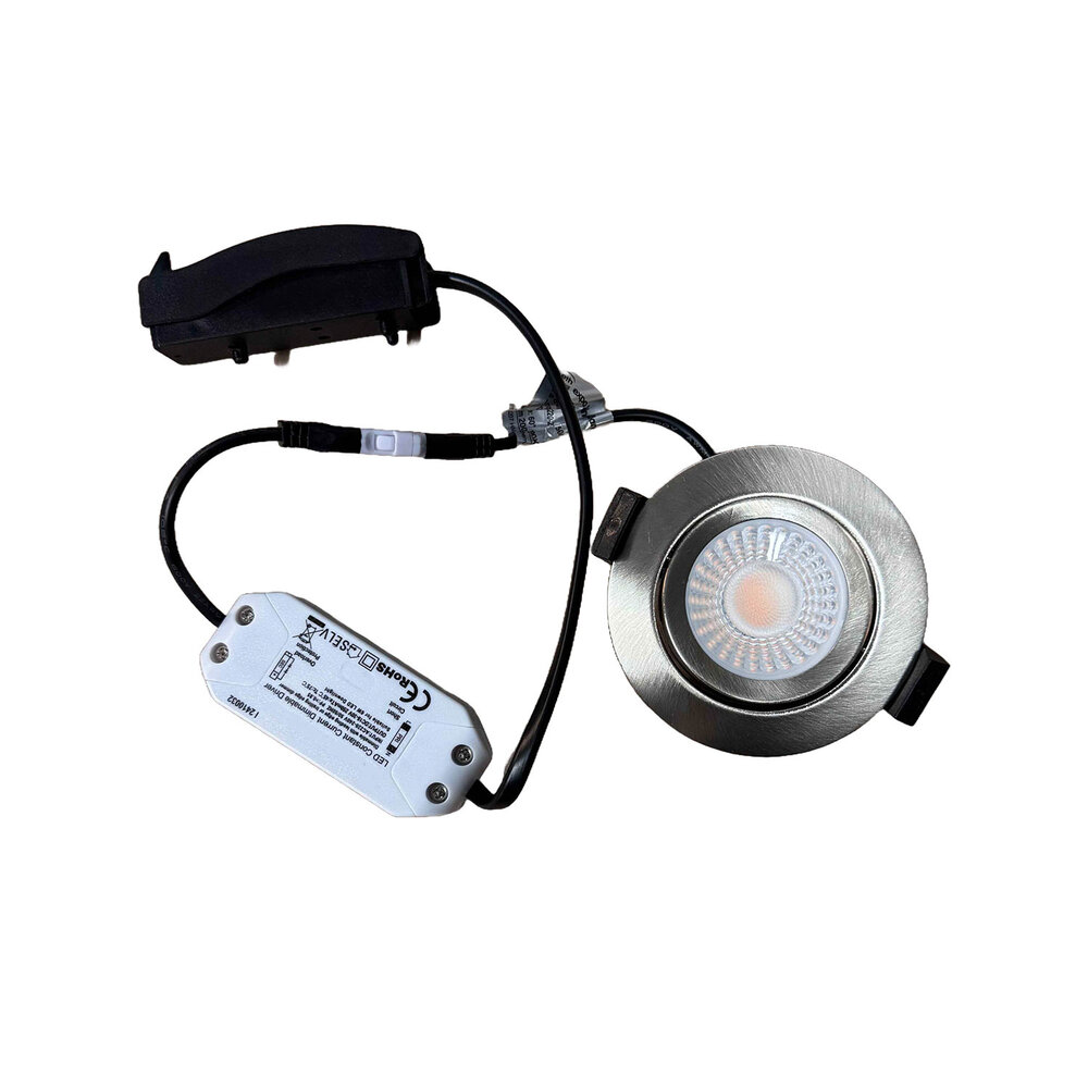 Ylumen Inbouwspot Ronin Ø 8,2 cm IP44 mat chroom Ylumen Inbouwspot Ronin Ø 8,2 cm IP44 mat chroom