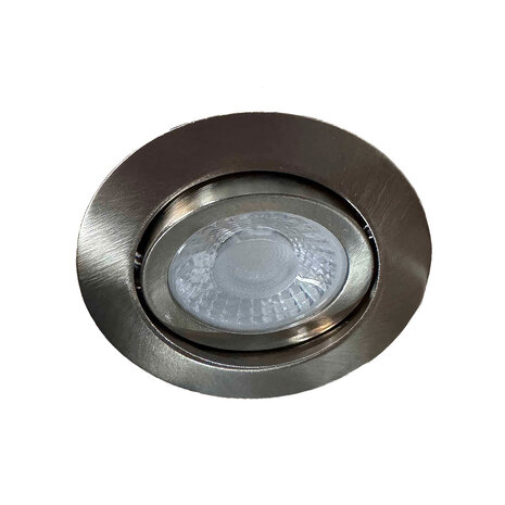 Ylumen Inbouwspot Ronin Ø 8,2 cm IP44 mat chroom Ylumen Inbouwspot Ronin Ø 8,2 cm IP44 mat chroom