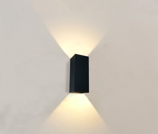Artdelight Wandlamp Dante XL 2 lichts 24 x 10 cm zwart Artdelight Wandlamp Dante XL 2 lichts 24 x 10 cm zwart