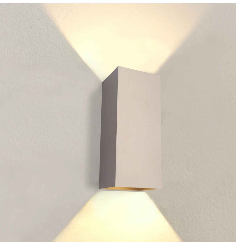 Artdelight Wandlamp Dante XL 2 lichts 24 x 10 cm champagne Artdelight Wandlamp Dante XL 2 lichts 24 x 10 cm champagne