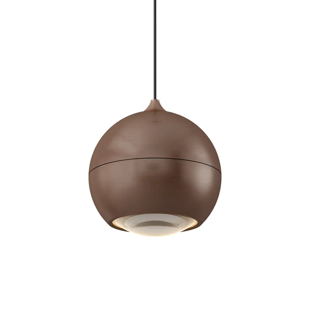 Artdelight Hanglamp Miami 1 lichts Ø 10 cm comfortlift koper brons Artdelight Hanglamp Miami 1 lichts Ø 10 cm comfortlift koper brons