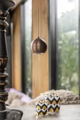 Artdelight Hanglamp Miami 1 lichts Ø 10 cm comfortlift koper brons Artdelight Hanglamp Miami 1 lichts Ø 10 cm comfortlift koper brons