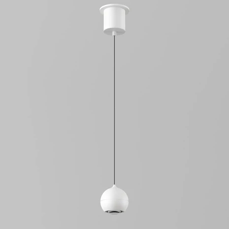 Artdelight Hanglamp Miami 1 lichts Ø 10 cm comfortlift wit Artdelight Hanglamp Miami 1 lichts Ø 10 cm comfortlift wit
