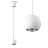 Artdelight Hanglamp Miami 1 lichts Ø 10 cm comfortlift wit Artdelight Hanglamp Miami 1 lichts Ø 10 cm comfortlift wit
