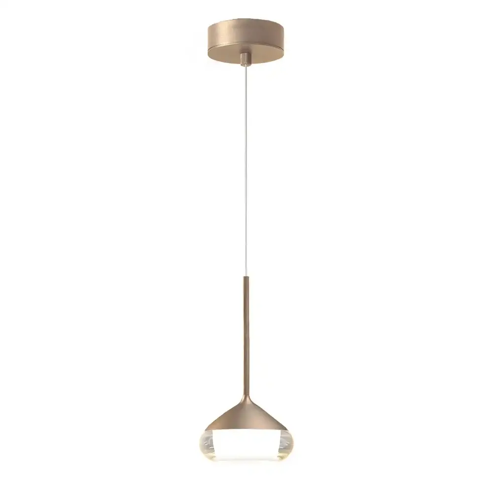 Artdelight Hanglamp Phoenix 1 lichts Ø 12 cm champagne