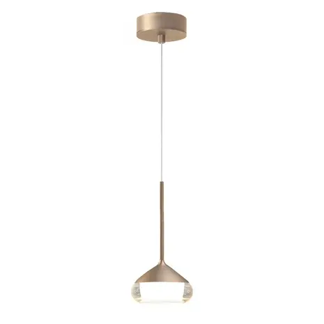 Artdelight Hanglamp Phoenix 1 lichts Ø 12 cm champagne