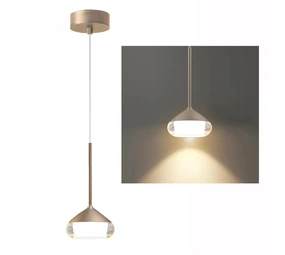 Artdelight Hanglamp Phoenix 1 lichts Ø 12 cm champagne Artdelight Hanglamp Phoenix 1 lichts Ø 12 cm champagne