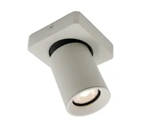 Artdelight Spot Megano 1 lichts zijdegrijs Artdelight Spot Megano 1 lichts zijdegrijs