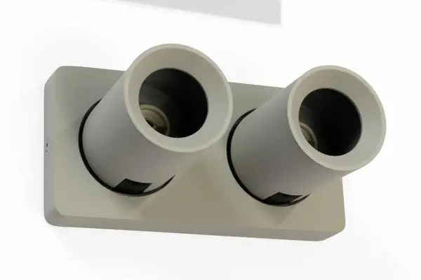 Artdelight Spot Megano 2 lichts balk zijdegrijs Artdelight Spot Megano 2 lichts balk zijdegrijs