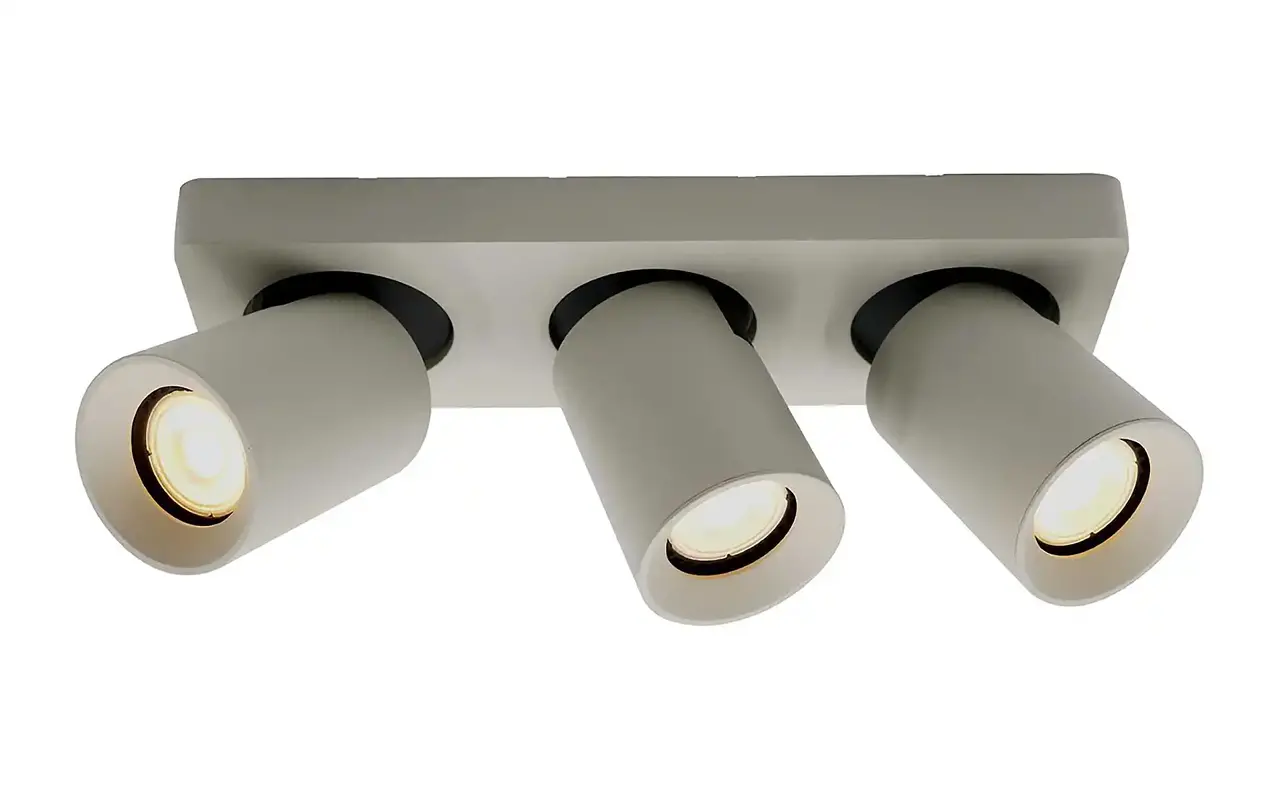 Artdelight Spot Megano 3 lichts balk zijdegrijs Artdelight Spot Megano 3 lichts balk zijdegrijs