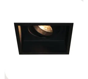 Artdelight Inbouwspot Rex vierkant 9,2 cm zwart