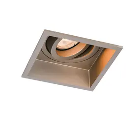 Artdelight Inbouwspot Rex vierkant 9,2 cm champagne Artdelight Inbouwspot Rex vierkant 9,2 cm champagne