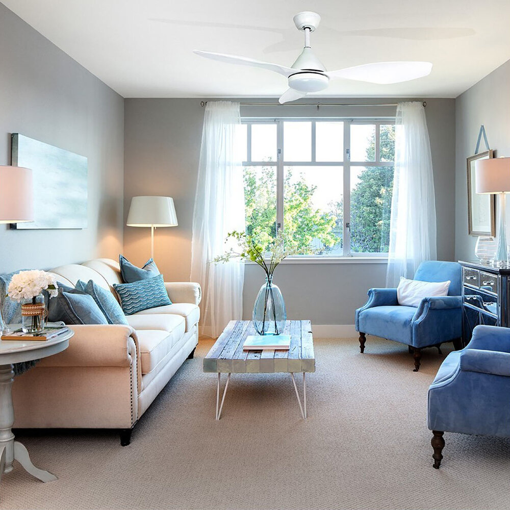 CristalRecord Plafondventilator Stel Ø 120 cm wit CristalRecord Plafondventilator Stel Ø 120 cm wit