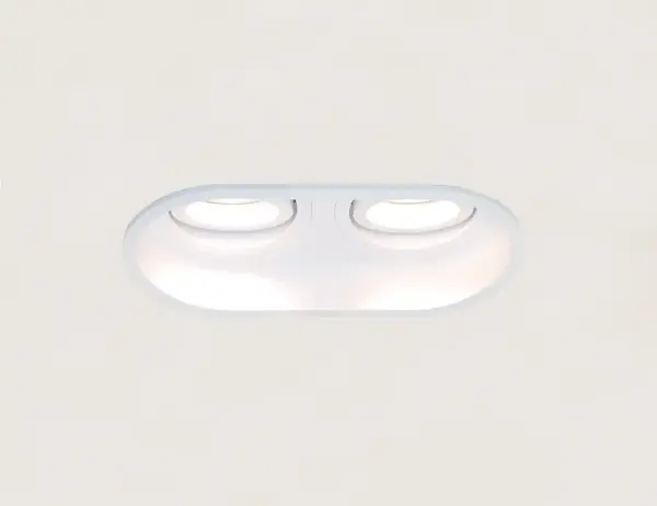 Artdelight Inbouwspot Rex 2 lichts ovaal wit